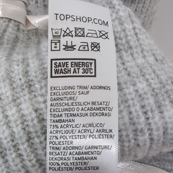 Topshop | Ribbon Sweater with Bell Sleeves Size S - Picture 7 of 10